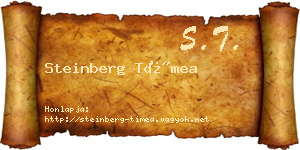 Steinberg Tímea névjegykártya